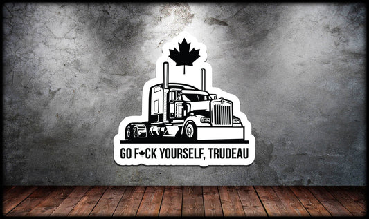Trucking Trudeau Sticker