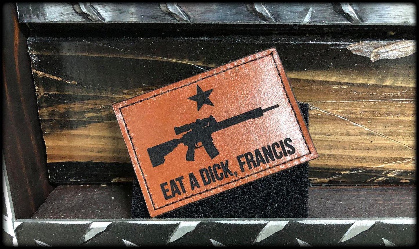 Eat A D*ck Leather Patch